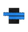 Defender modular system 3 channels - blue - half middle section - wheelchair-accessible transition - height 7.5 cm