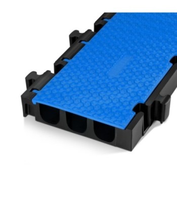 Defender modular system 3 channels - blue - middle section - wheelchair-accessible transition - height 7.5 cm