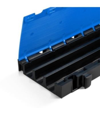 Defender modular system 3 channels - blue - middle section - wheelchair-accessible transition - height 7.5 cm
