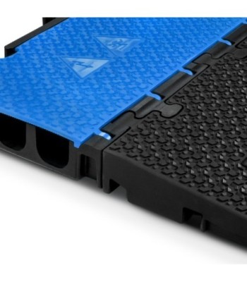 Defender modular system 3 channels - blue - middle section - wheelchair-accessible transition - height 7.5 cm