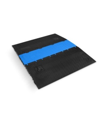Defender modular system 3 channels - blue - middle section - wheelchair-accessible transition - height 7.5 cm