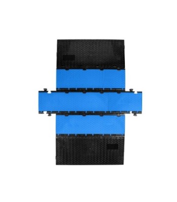 Defender modular system 3 channels - blue - middle section - wheelchair-accessible transition - height 7.5 cm