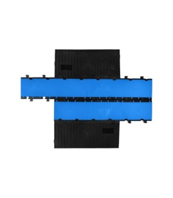 Defender modular system 3 channels - blue - middle section - wheelchair-accessible transition - height 7.5 cm
