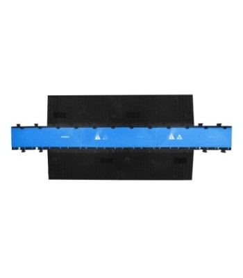 Defender modular system 3 channels - blue - middle section - wheelchair-accessible transition - height 7.5 cm