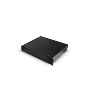 Adam Hall 19" rack drawer 2 U with integrated 1 U internal drawer - steel - ERGO SERIES