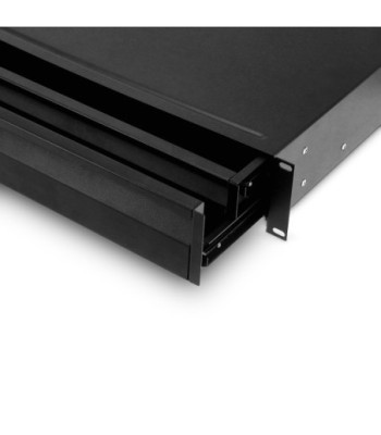 Adam Hall 19" rack drawer 2 U with integrated 1 U internal drawer - steel - ERGO SERIES