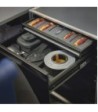 Adam Hall 19" rack drawer 2 U with integrated 1 U internal drawer - steel - ERGO SERIES