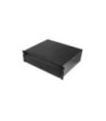 Adam Hall 19" rack drawer 3 U with integrated 1 U internal drawer - steel - ERGO SERIES