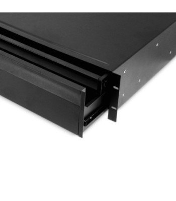 Adam Hall 19" rack drawer 3 U with integrated 1 U internal drawer - steel - ERGO SERIES