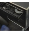 Adam Hall 19" rack drawer 3 U with integrated 1 U internal drawer - steel - ERGO SERIES