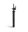 Gravity Wind-up speaker stand with automatic lock pin mechanism