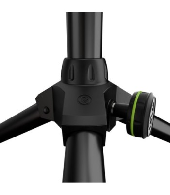 Gravity Wind-up speaker stand with automatic lock pin mechanism