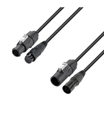 Adam Hall Hybrid cable - Mains & DMX - XLR 5-pin x X Series IP65 - 5 m