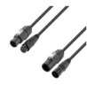 Adam Hall Hybrid cable - Mains & DMX - XLR 5-pin x X Series IP65 - 10 m