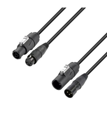 Adam Hall Hybrid cable - Mains & DMX - XLR 3-pin x X Series IP65 - 10 m