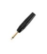 Adam Hall Adjustable 6.3 mm TS jack plug - Straight and angled jack - 10 Stk.