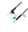 Adam Hall Instrument cable - Palmer® Adam Hall FLIPJACK® straight and angled jack - 1.5 m