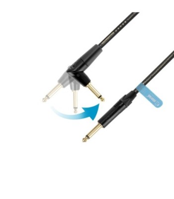 Adam Hall Instrument cable - Palmer® Adam Hall FLIPJACK® straight and angled jack - 4.5 m