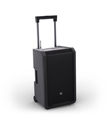 LD Systems 12" Portable battery-powered Bluetooth® PA System with mixer and 1 × headset microphone (incl. bodypack)