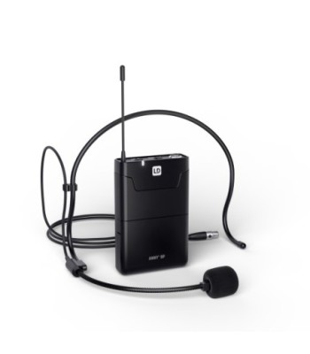 LD Systems 12" Portable battery-powered Bluetooth® PA System with mixer and 1 × headset microphone (incl. bodypack)