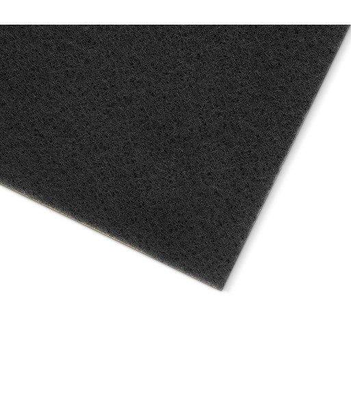 Adam Hall Self-adhesive needle felt, black, 1000 mm × 3.5 mm, made of polyester - 1 Meter.