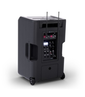 LD Systems 12" Portable battery-powered Bluetooth® PA System with mixer and 2 × wireless handheld microphone