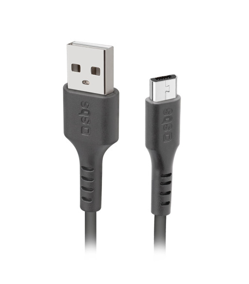 SBS datakabel USB 2.0 - Micro USB. 1m. Sort