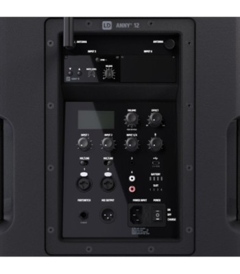 LD Systems 12" Portable battery-powered Bluetooth® PA System with mixer and 1 × wireless handheld microphone