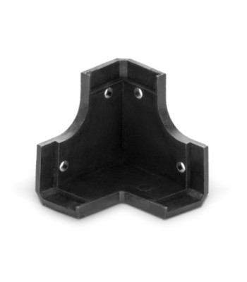 Adam Hall Plastic cabinet corner, black, 45 mm - set of 8