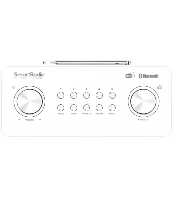 Kenwood CR-ST100S-W kompakt DAB+/internet radio - HVID