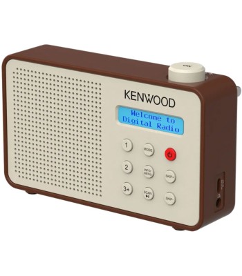 copy of Kenwood CR-M25DAB-B Portable DAB+ radio m/ Bluetooth og indbygget batteri - mocca