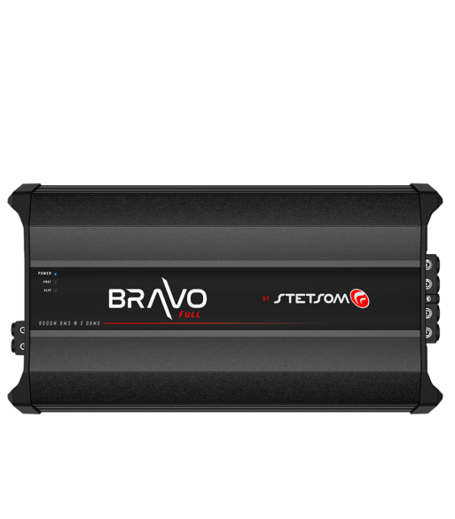 Stetsom BRAVO FULL 8K 2-Ohm Digital Full-Range Bilforstærker 8000 Watt