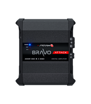 Stetsom BRAVO ATTACK 3000 Watts RMS Mono Full Range Digital Amplifier