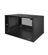 LogiLink by Canovate - 19" væg-rackskab - 6U 545 x 400, Sort