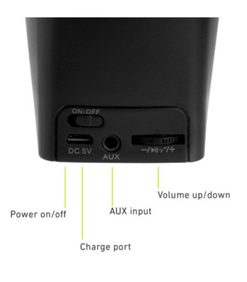 SBS Wild Portable højttaler. Sort